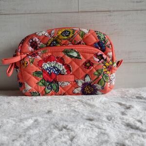 Vera Bradley Iconic Mini Cosmetic Bag
in Coral Floral Read Description